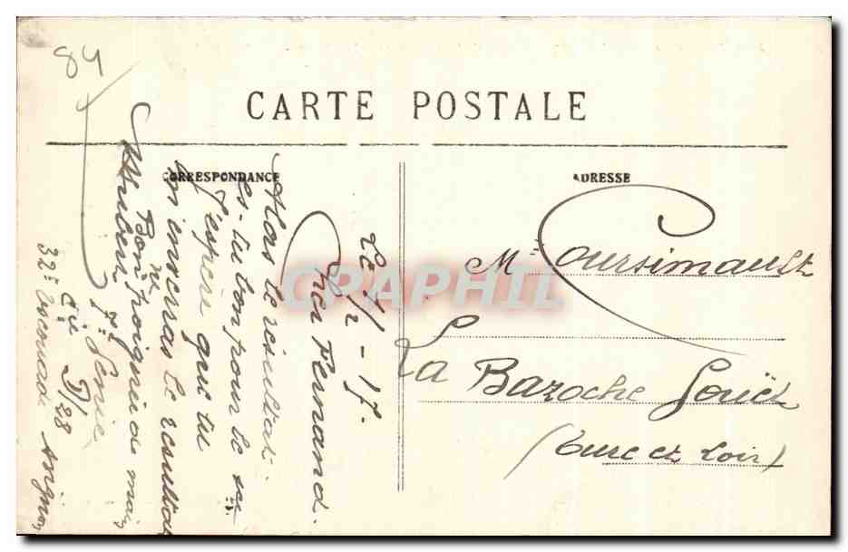 CPA Avignon Caserne Chabran 58 et 258 d Infanterle et 118 territorial Les marabouts Militaria  — Verso