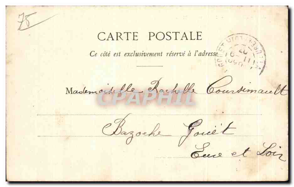 CPA Paris Eglise St Philippe du Roule — Verso