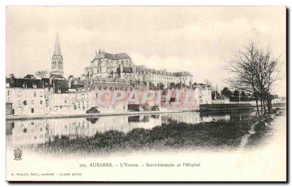 CPA Auxerre L Yonne Saint Germain et l Hopital