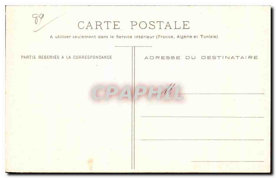 CPA Auxerre Vue Prise des bords de I Yonne — Verso