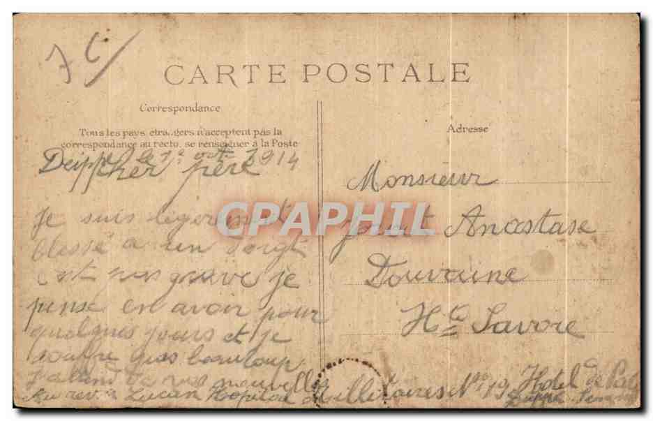 CPA Meeeting d aviation du Havre Trouville Deauville Morane en plein vol au dessus de la mer Avion Aeroplane  — Rückseite