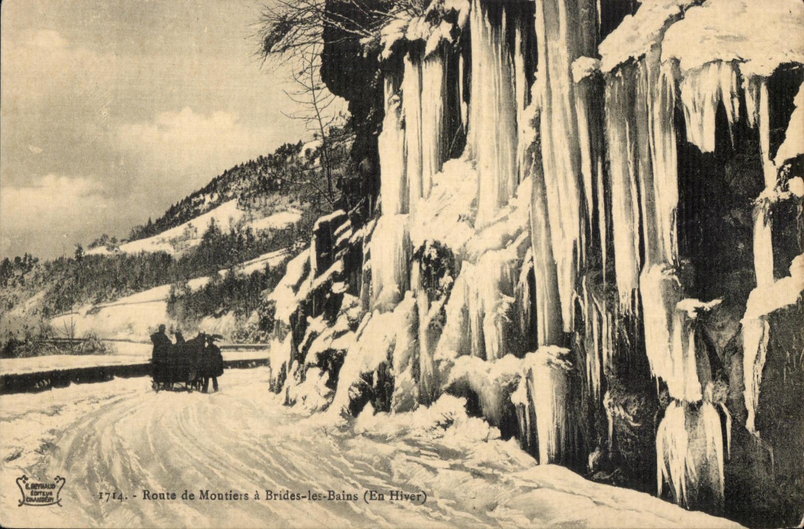 CPA Route de Moutiers a Brides les Bains (En Hiver) 