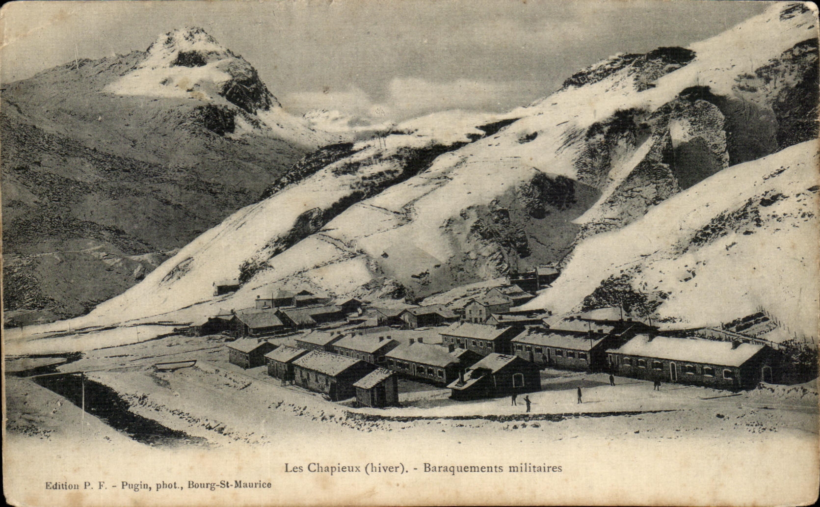 CPA Les Chapieux Baraquements militaires Militaria