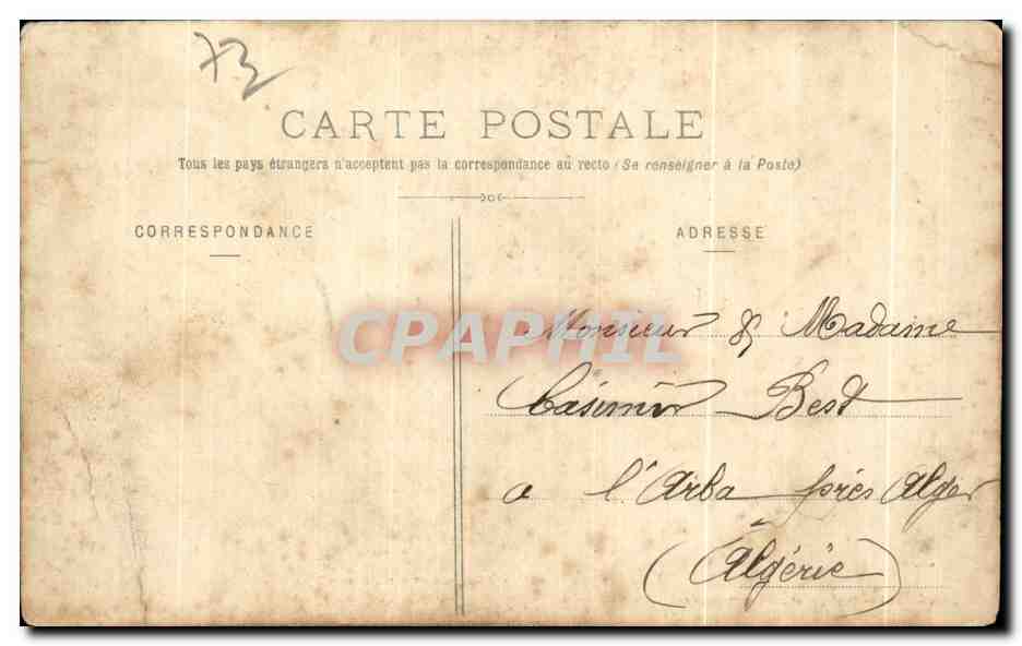 CPA Les Chapieux Baraquements militaires Militaria — Rückseite