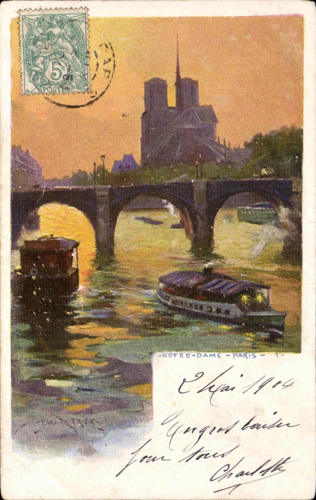 CPA Notre Dame Paris Peniche 