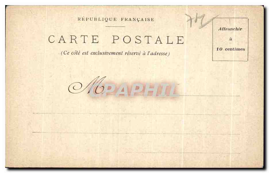 CPA Evian les Bains Le Phare — Verso