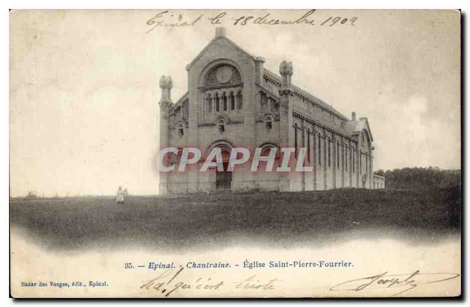 CPA Epinal Chantraine Eglise Saint Pierrre Fourrier