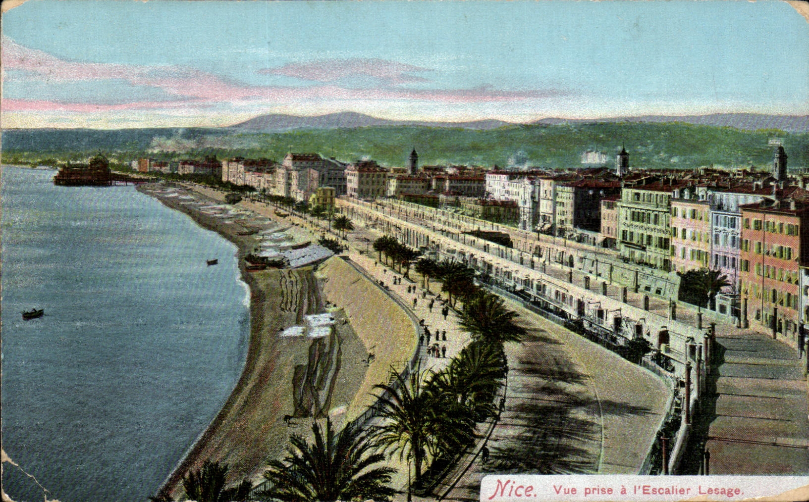 CPA Nice Vue prise a l Escalier Lesage