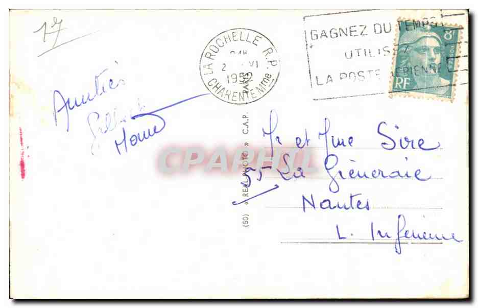 La Rochelle — Le Port et la Tour de l'Horloge — La Rochelle, n°121 — Rückseite