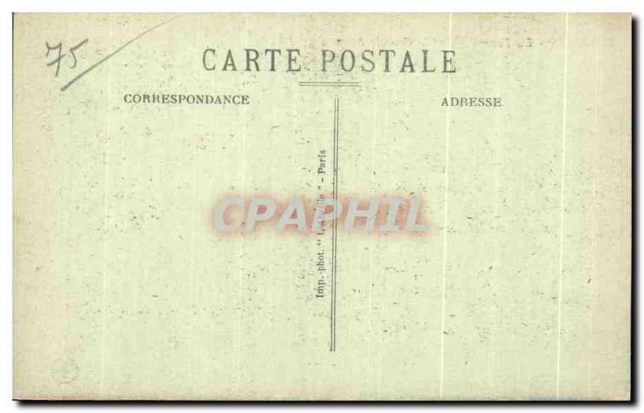 CPA Paris La Tour Eiffel et la Grande Roue — Rückseite