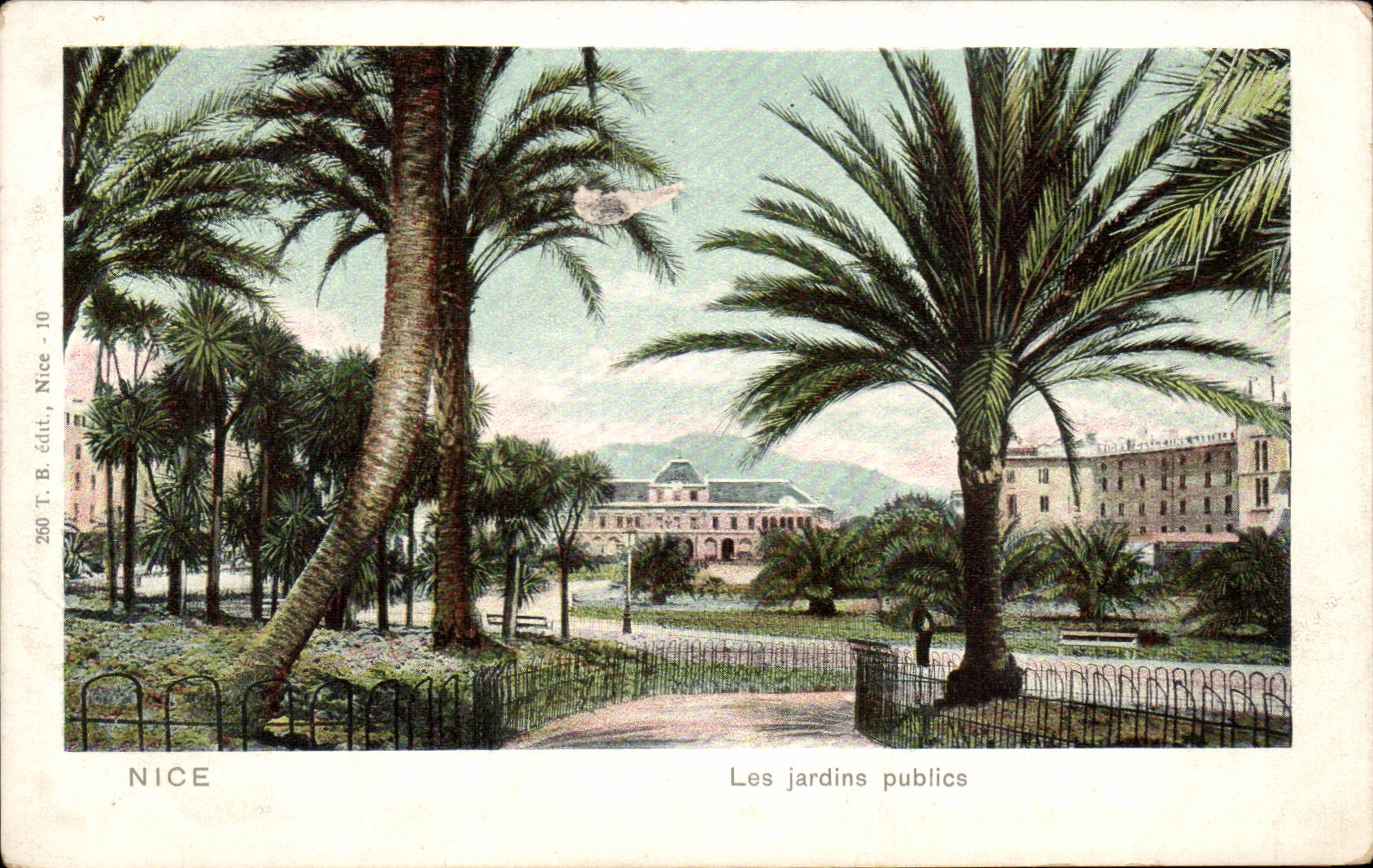 CPA Nice Les jardins publics