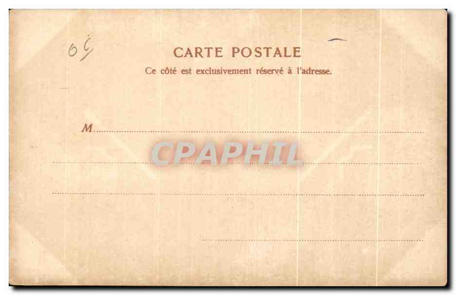 CPA Nice Les jardins publics — Verso