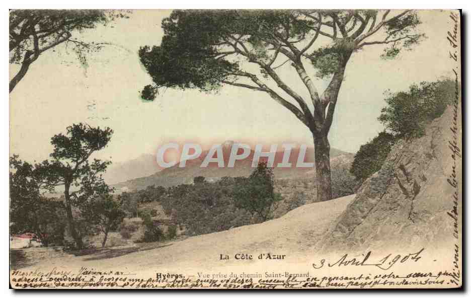 Hyères — Vue prise du chemin Saint-Bernard — La Côte d'Azur