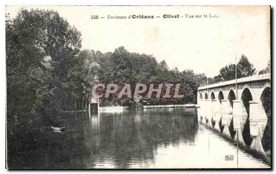 CPA Environs d Orleans Olivet Vue sur le Loire