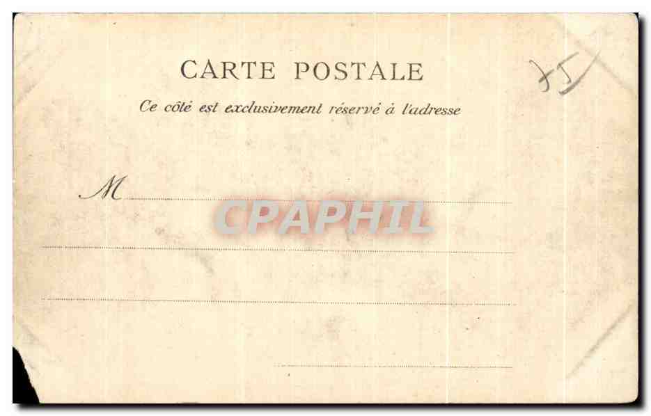 CPA Manufacture Des Gobelins Ateller de Tapisserie Haute Lisse — Back
