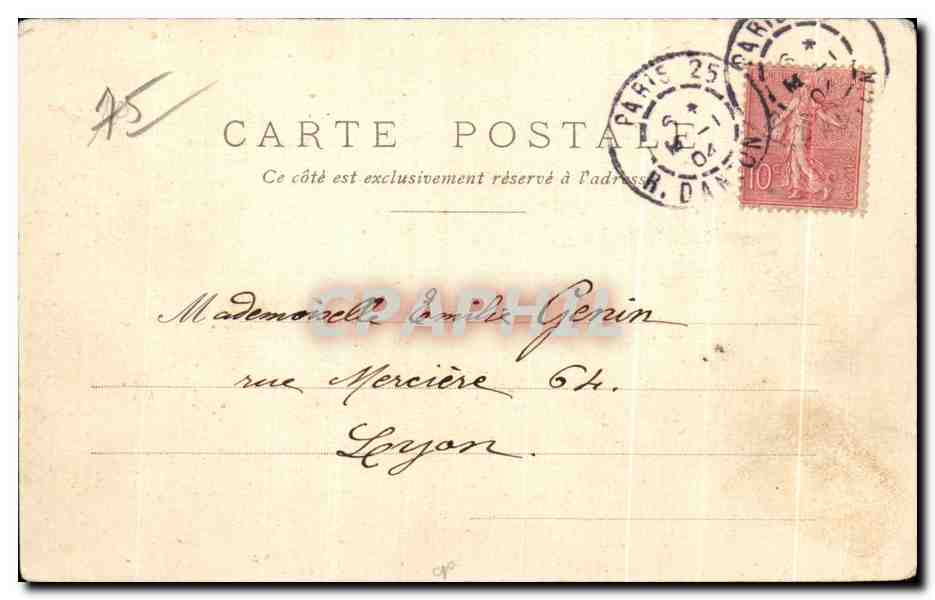 CPA Paris Musee Guimet Autobus Militaria  — Rückseite