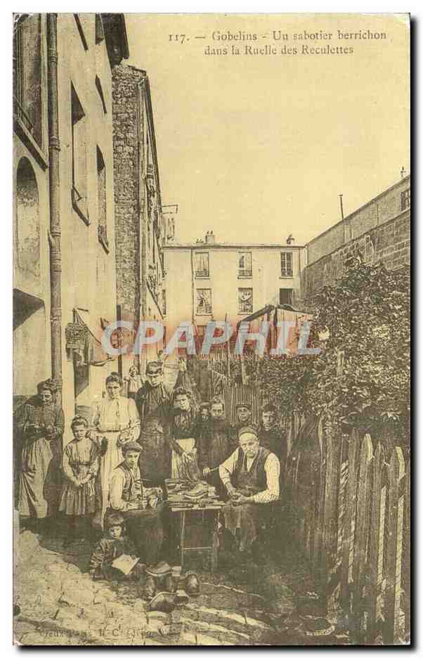 REPRO Gobelins Un Sabotier Berrichon Dans la Ruelle des Reculettes