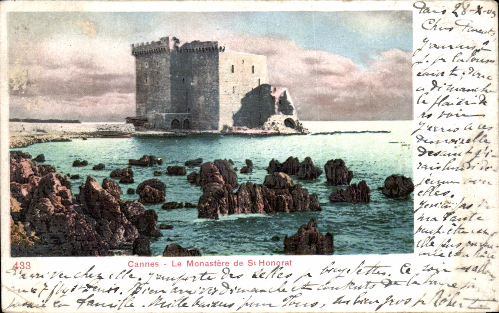 CPA Cannes Le Monastere de St Honorat
