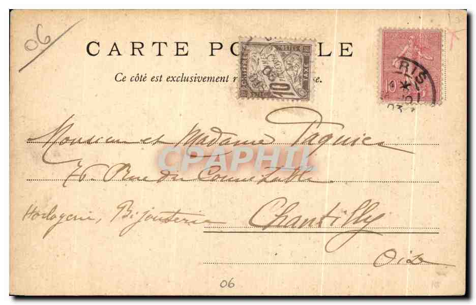 CPA Cannes Le Monastere de St Honorat — Verso