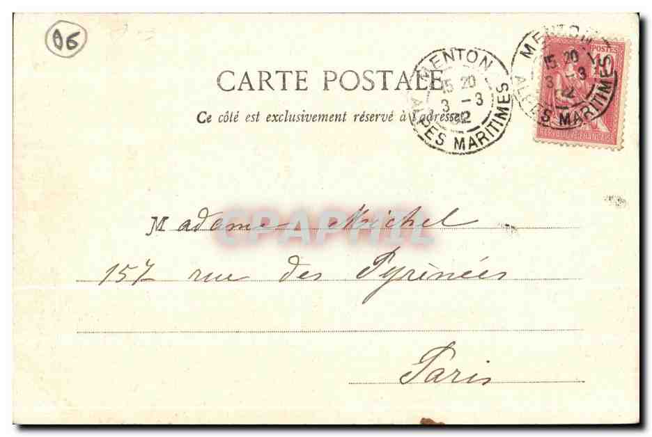 CPA Beaulieu Petit Afrique — Rückseite