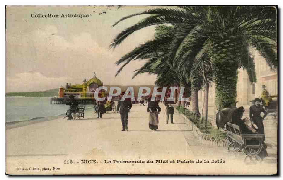CPA Nice La Promenade du Midi et Palais de la Jetee