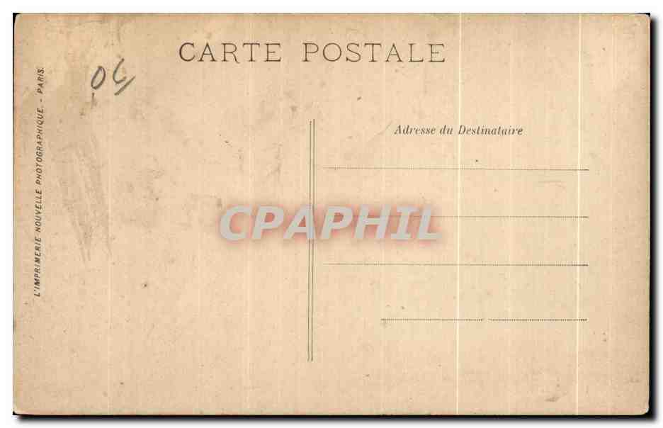 CPA Cannes L Entree du Port Prise de Mont Boron Bateaux — Rückseite