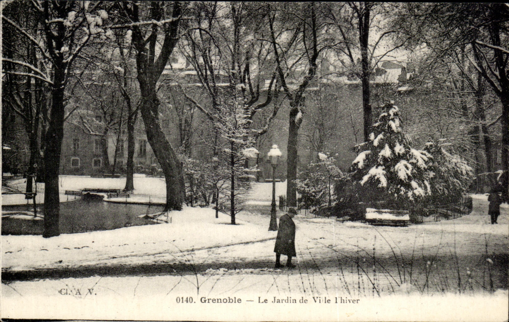 Grenoble — Le Jardin de Ville l'hiver — CI.A.V. n°0140