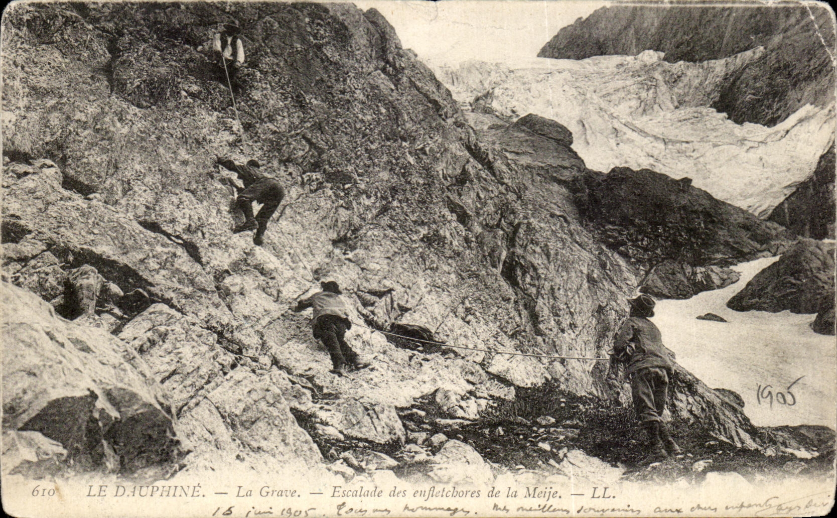 CPA La Dauphine La Graye Escalade des enftetchores de la Meije Alpinisme