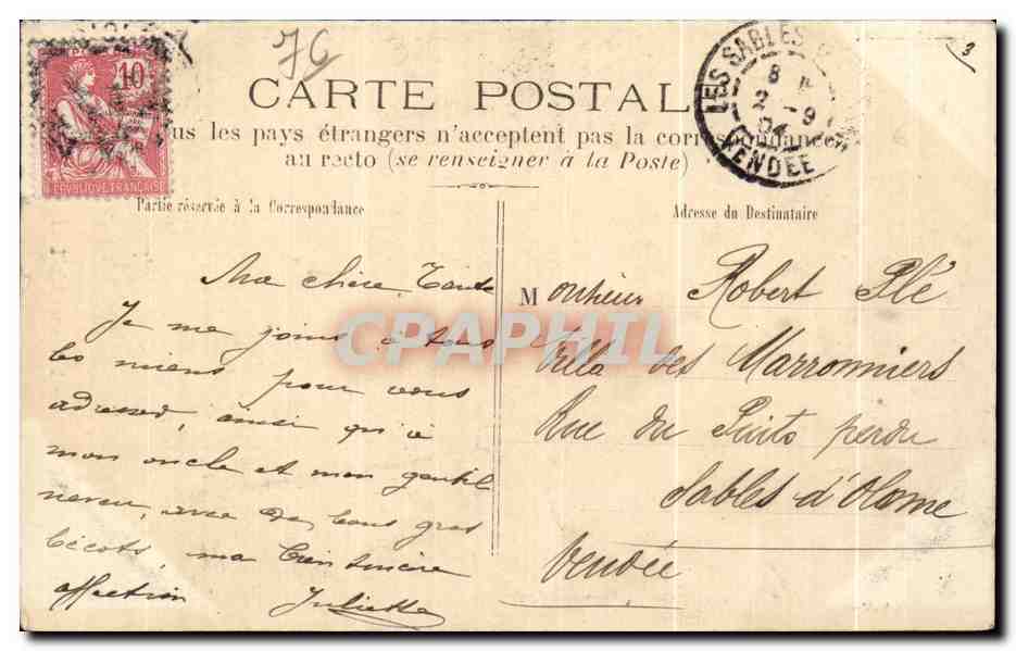 CPA St Romain De Colbosc La Promenade Saint Michal — Rückseite