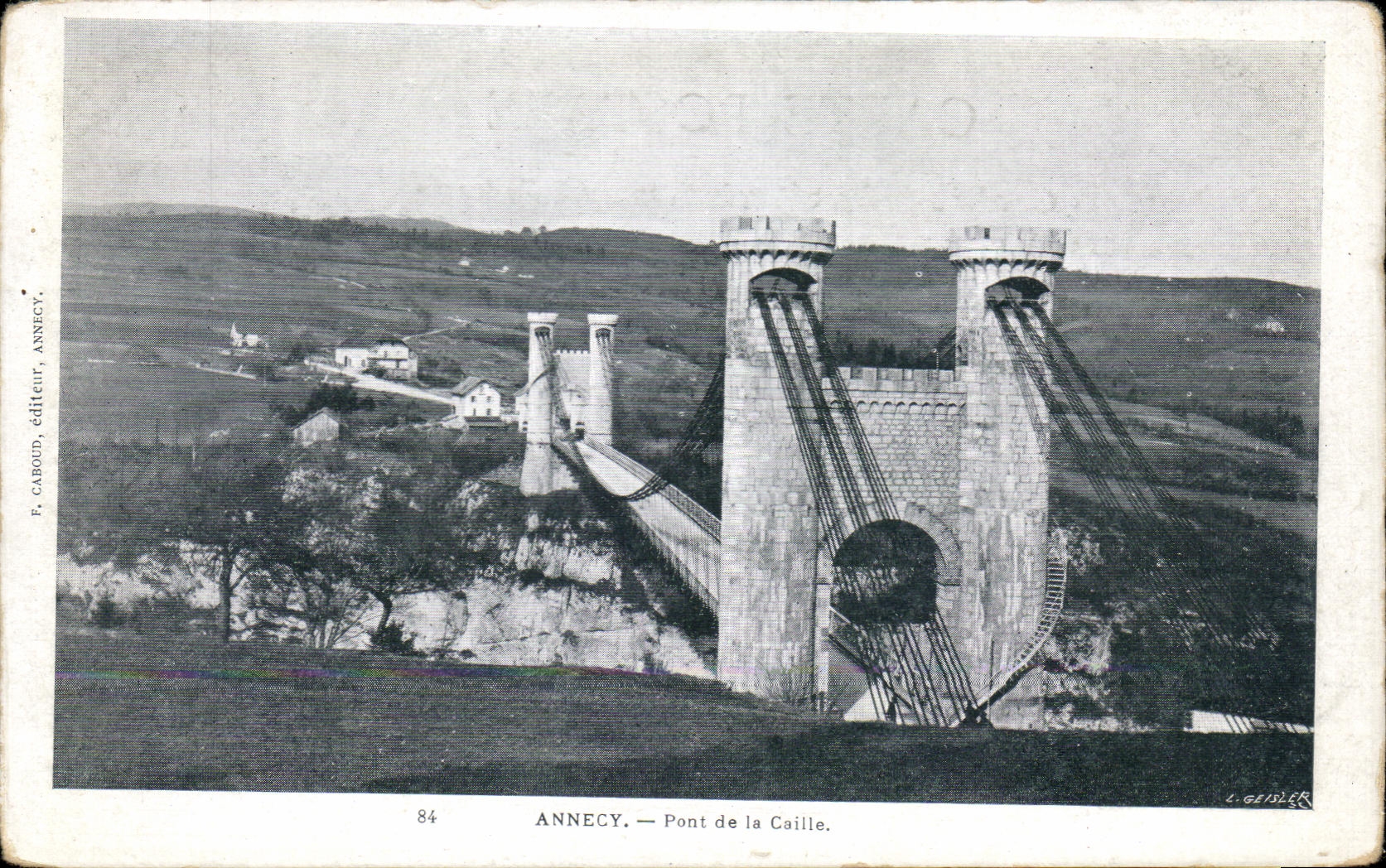 Annecy — Pont de la Caille — F. Carboud, éditeur, Annecy, n°84