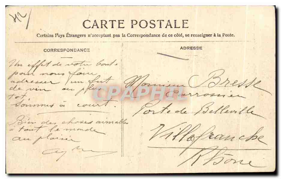 CPA Envions de Saint Etlenne La Loire au Pertuiset — Rückseite
