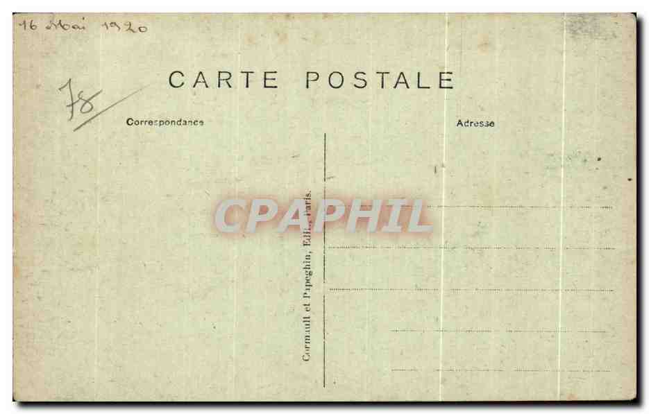 CPA St Germain en Laye Vue generale Prise de la Terrasse Vers le Viaduc et le Pecq — Verso