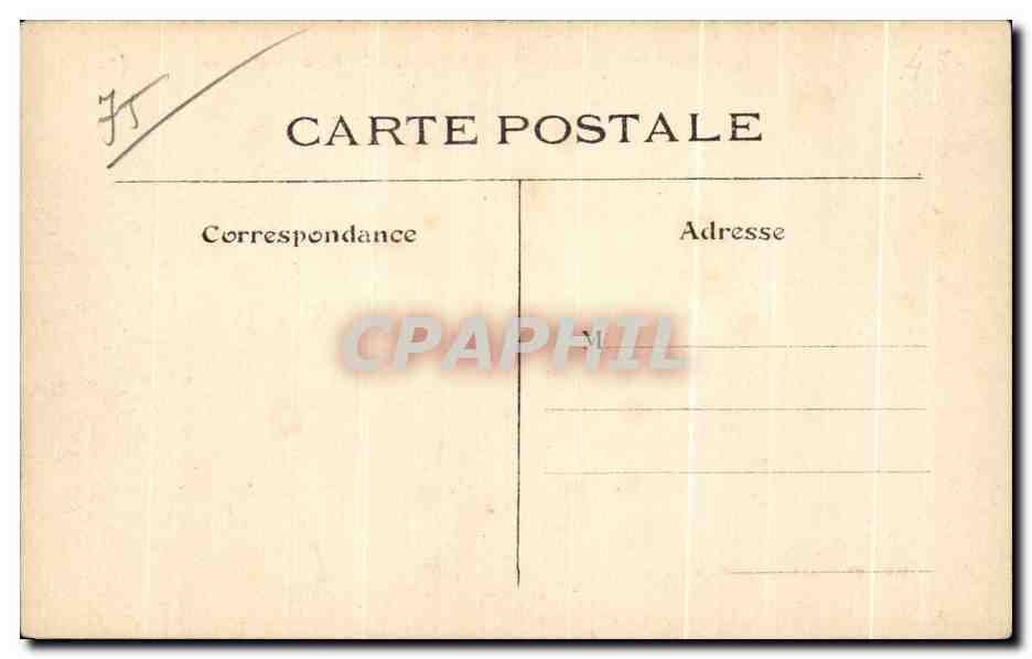 CPA Paris Ses Squares et ses Jardins Parc Montsouris — Verso