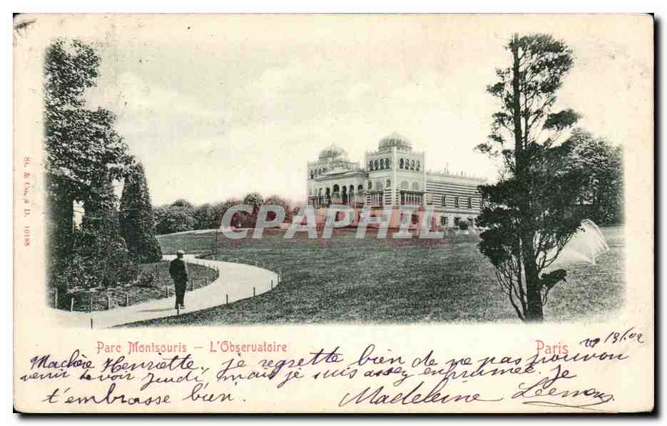 CPA Paris Parc Montsouris L Observatoire