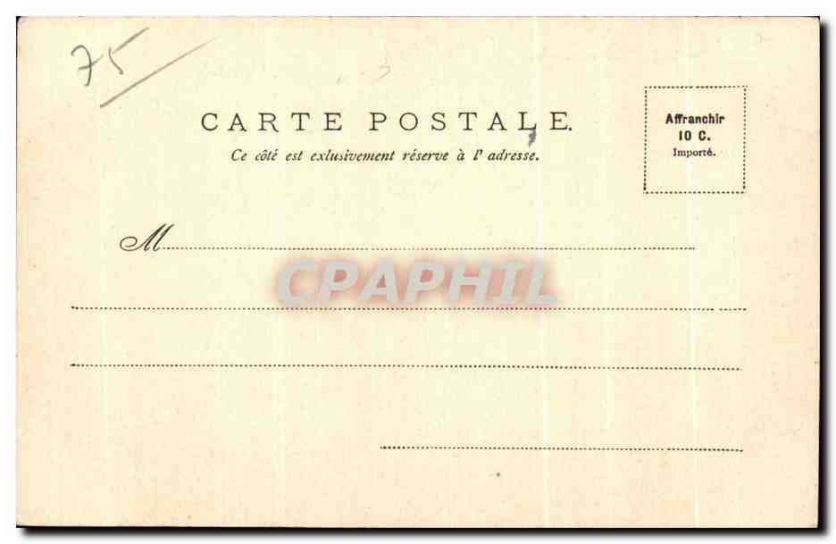 CPA Paris Le Jardin des Plantes Enfants — Rückseite