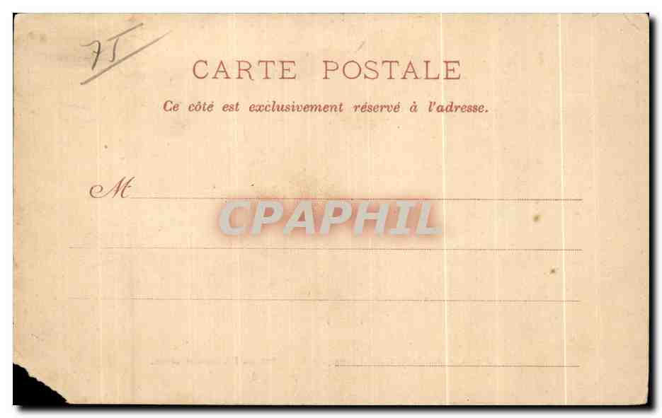 CPA Paris Au Jardin des Plantes Batiment de l Adinistration — Verso