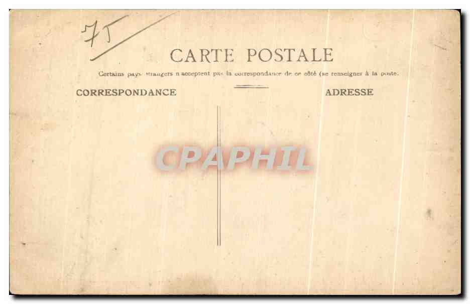 CPA Paris Bois de Boulogne Longchamps — Rückseite