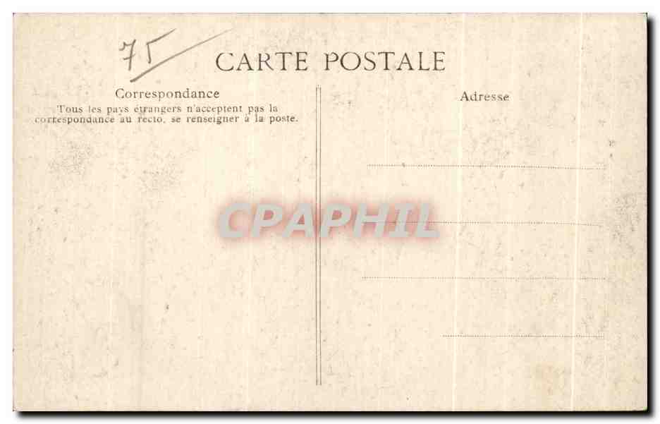 CPA Bois de Bois Boulogne Effets De Neige — Verso