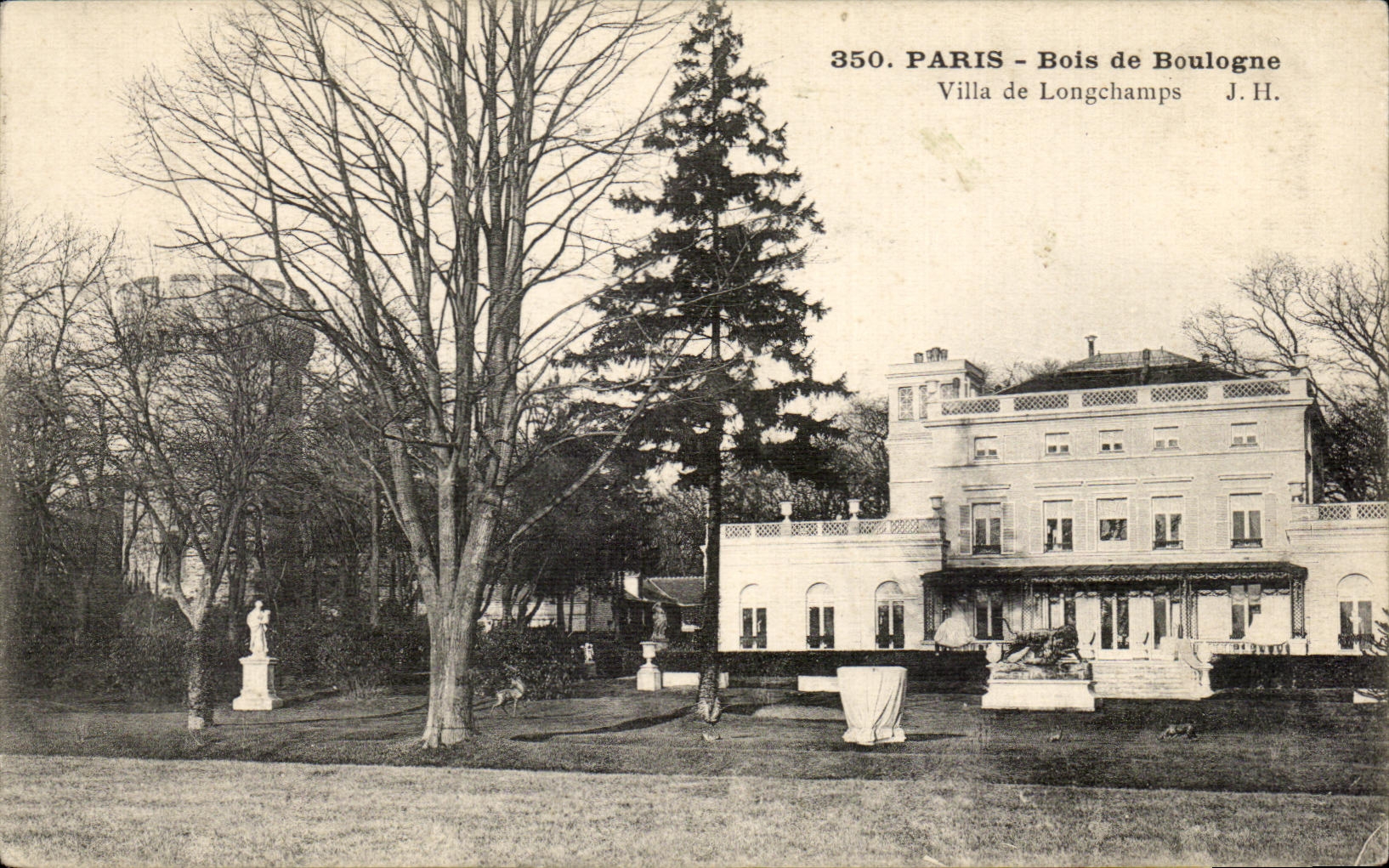CPA Paris Lac du Bois de Boulogne Ville de Longchamps