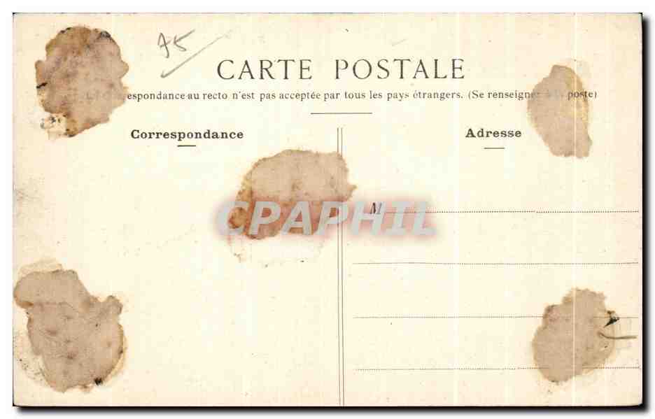 CPA Paris Lac du Bois de Boulogne Ville de Longchamps — Rückseite