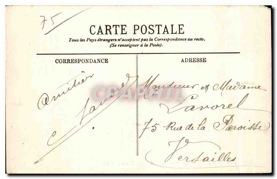 Paris — Le Bois de Boulogne — L'Allée des Erables — LL. — n°355 — Rückseite
