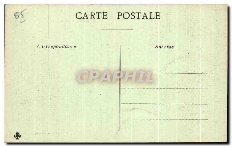 CPA Ile de Noirmoutier Vue Generale de la Ville et des Marais Salants — Rückseite