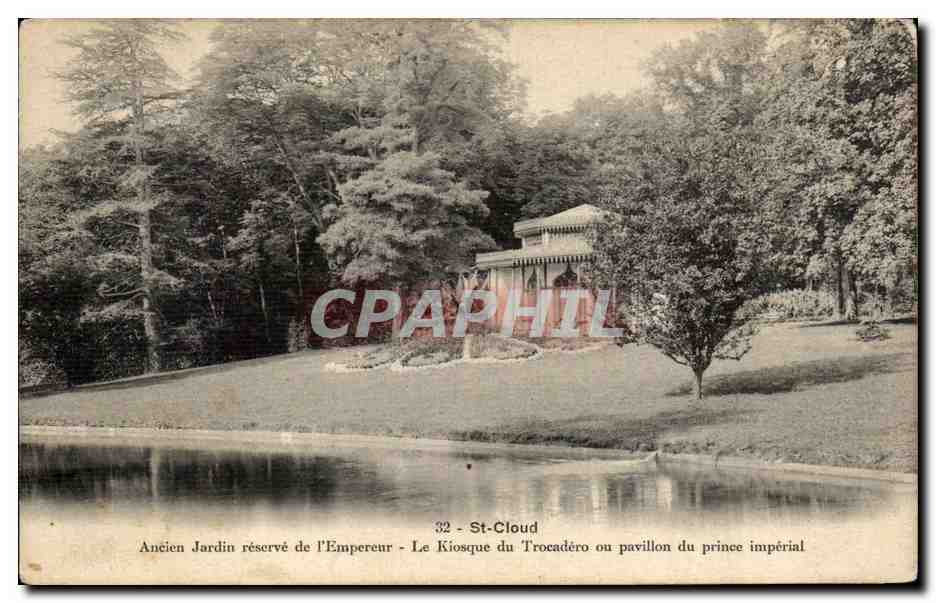 CPA Saint Cloud Ancien jardin de l empereur Napoleon