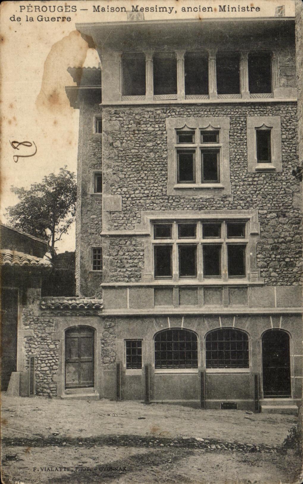 CPA Perouges Maison Messimy ancien Ministre de la guere