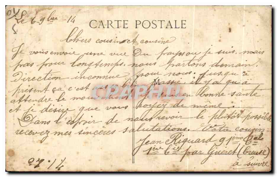 CPA Perouges Maison Messimy ancien Ministre de la guere — Rückseite