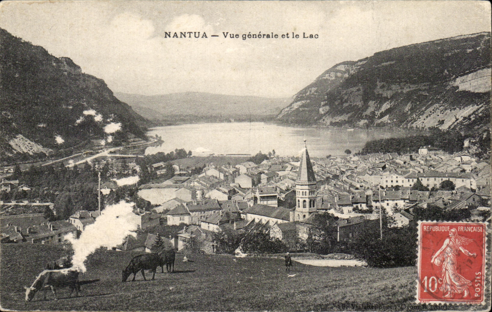 CPA Nantua Vue Generale et le Lac