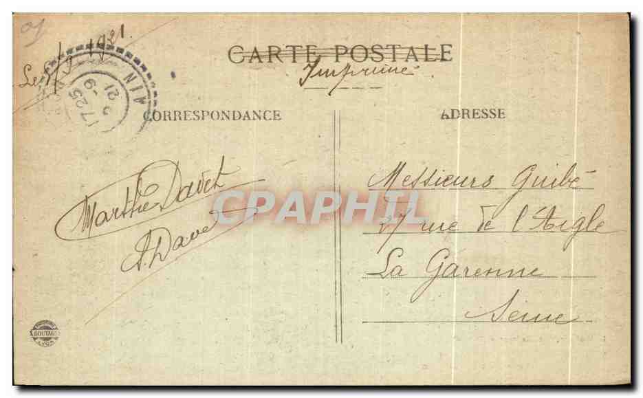 CPA Le Pays De Gex Pittoresque Les Sources de L Ane — Rückseite