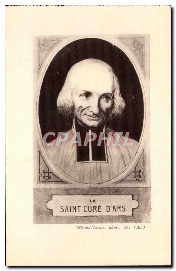 Saint Curé d'Ars — portrait — Villand-Vornu, phot., Ars (Ain)