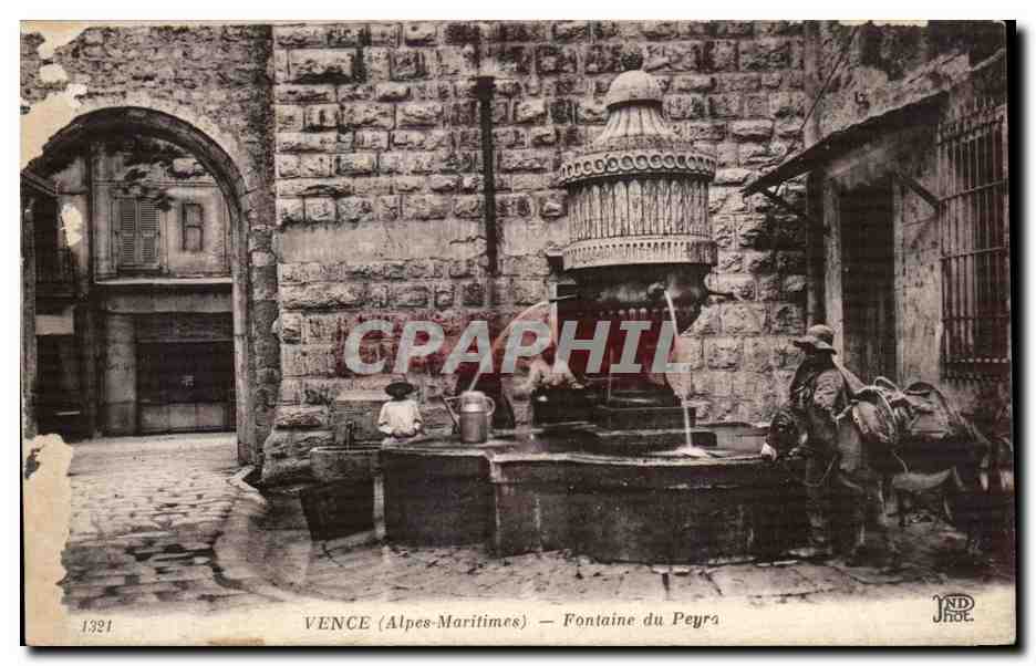VENCE (Alpes-Maritimes) — Fontaine du Peyra — JND Phot.