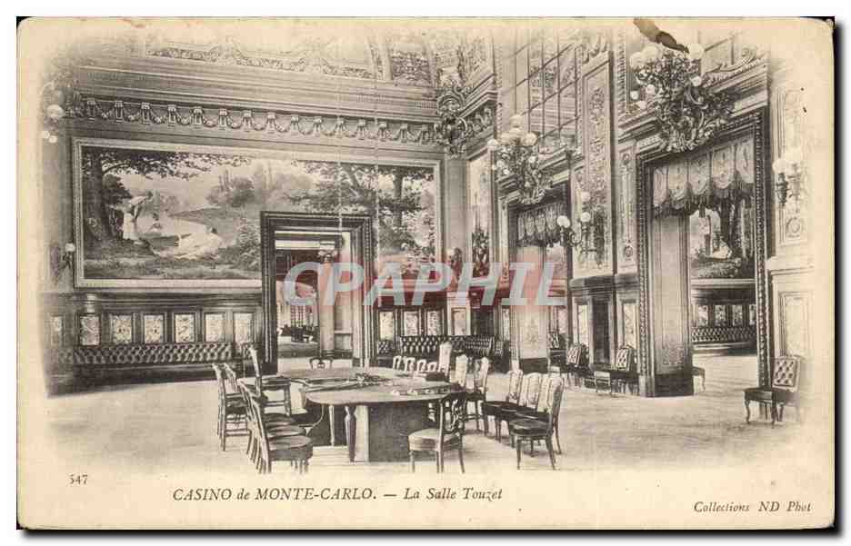 CPA Casino de Monte Carlo La Salle Touzel Monaco
